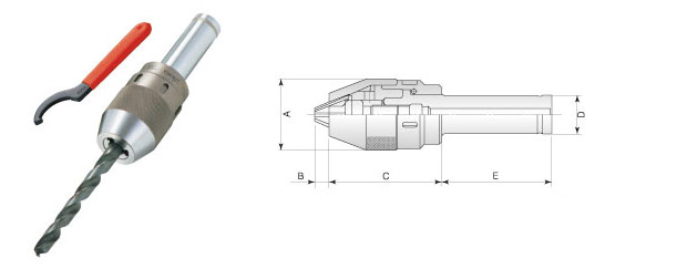 CNC Keyless Drill Chucks with Straight Shank