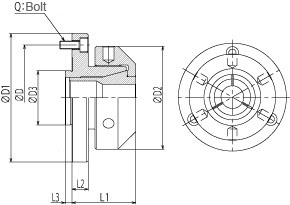 Collet adaptor CA series